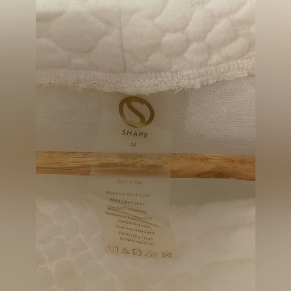 White Boxy Ribbed Sweatshirt - Picture 5 of 5